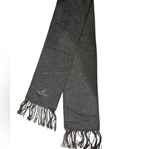 Gray alpaca wool  Scarf with Fringe never used